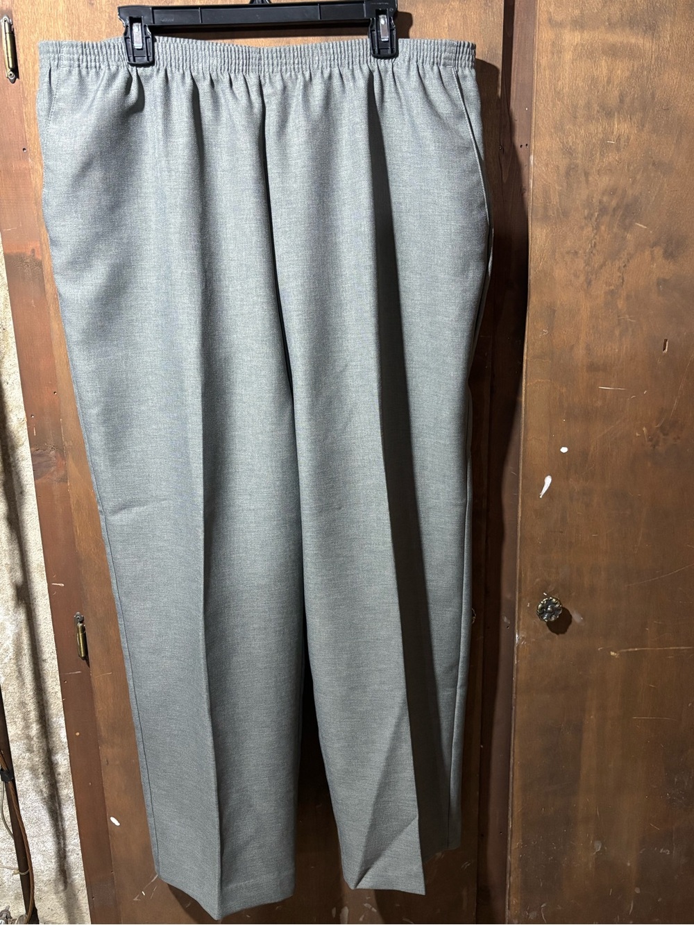 Alfred Dunner Classics Womens Straight Mid Rise Pull-On Pant